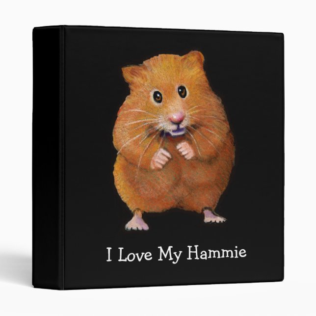 LOVE MY HAMSTER: BINDER: ART BINDER (Front/Spine)