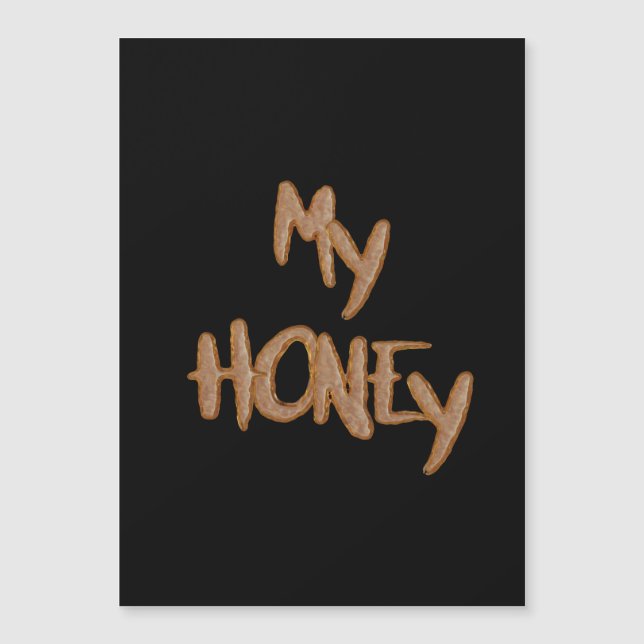 Love - My Honey In Cookie Letters (Front)