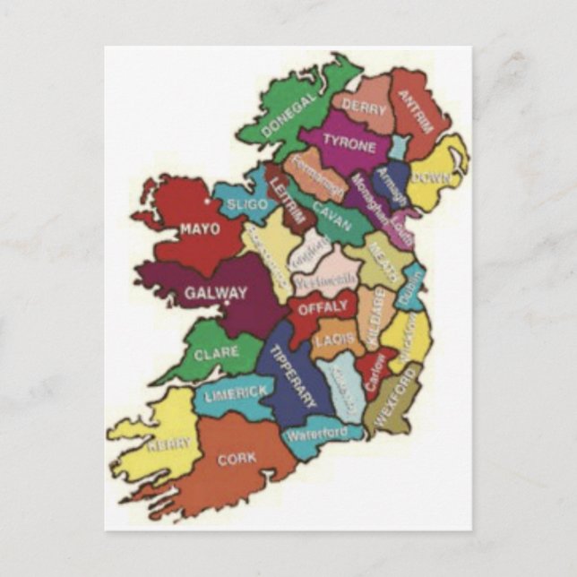 LOVE MY  IRISH ROOTS POSTCARD (Front)