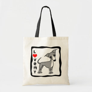 Love My Italian Greyhound - Grey Tote Bag