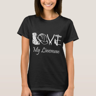 Love My Lineman Electric Cable Funny T-Shirt