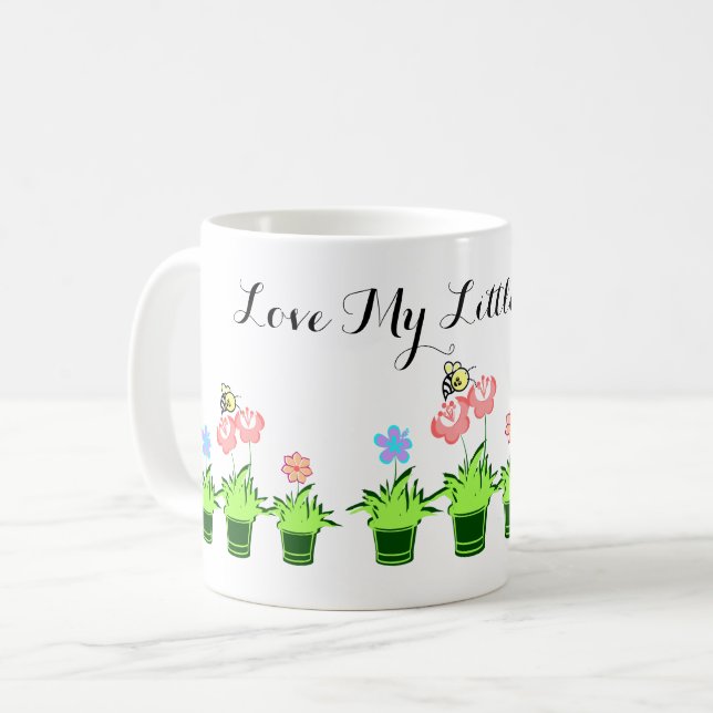"Love My Little Garden" Mignonne Mug (Devant gauche)