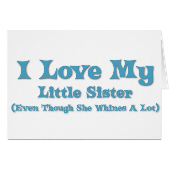 Love My Little Sister (Front Horizontal)