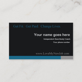 Love My New Job Biz Card 2