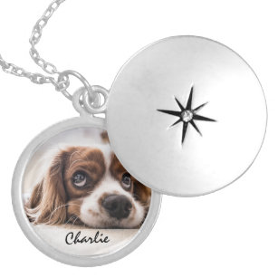 Love My Pet Dog Photo Template Locket Necklace