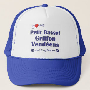 Love My Petit Basset Griffon Vendeens (Multi Dogs) Trucker Hat