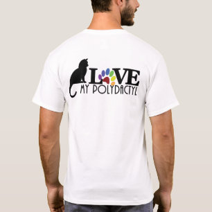 LOVE My Polydactyl (Back print) T-Shirt