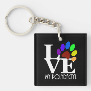 LOVE My Polydactyl Keychain
