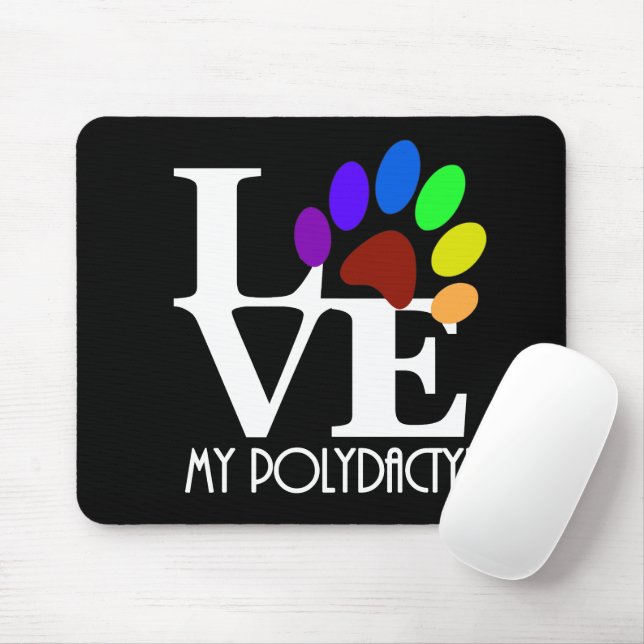 LOVE My Polydactyl Mouse Pad (With Mouse)