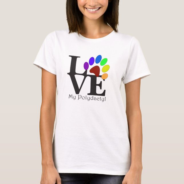 LOVE My Polydactyl Ringer Tee (Front)