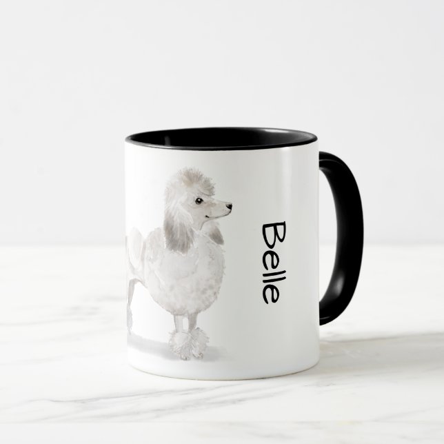 Love My Poodle (white) Mug (Front Right)