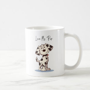 Love My Pup Mug – Cute Dog Illustration with Maroo