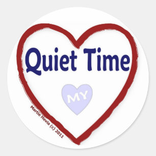 Love My Quiet Time Classic Round Sticker