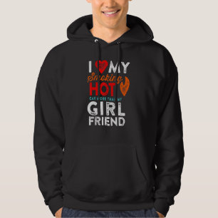 Love My Smoking Hot Car Girlfriend Motorhead Humou Hoodie
