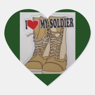 Love My Soldier Heart Sticker