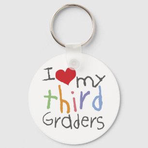 Love My Third Graders Keychain