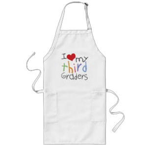 Love My Third Graders Long Apron
