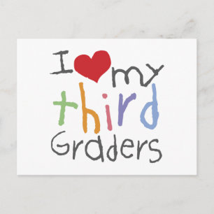 Love My Third Graders Postcard