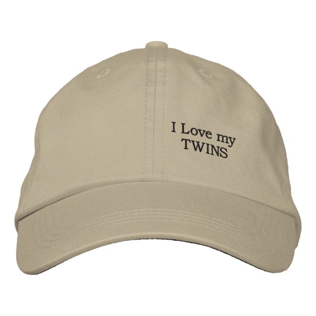 love my TWINS Embroidered Hat (Front)