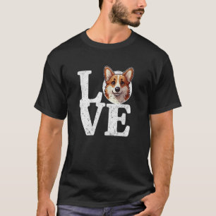 LOVE My Welsh Corgi Dog Funny Vintage T-Shirt