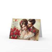 Love my Wife Valentine's Day Folded Holiday Card