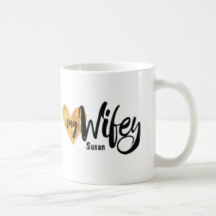 Love My Wifey From Your Hubby Heart Mug