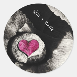 Love Names & Hearth of Stone (Together + Forever) Classic Round Sticker
