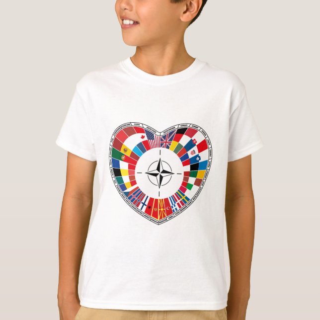 Love NATO Countries, with the NATO T-Shirt (Front)