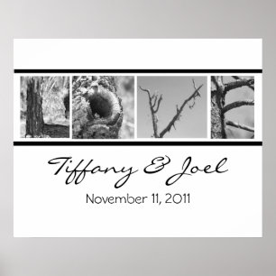 Love:Nature  Wedding Poster with names and date
