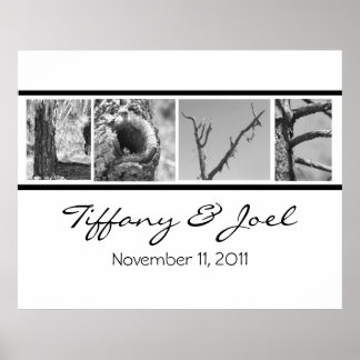 Love:Nature Wedding Poster with names and date