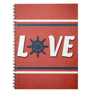 Love nautical design notebook