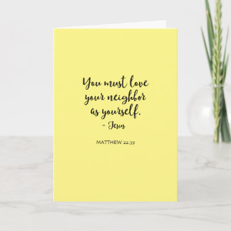 Love Neighbour Blank Greeting Card