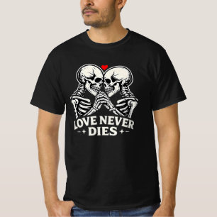 Love Never Dies Eternal Love Graphic Tee. T-Shirt