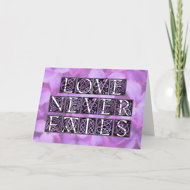 Love Never Fails Card (Front)