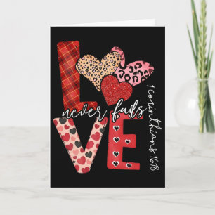 Love Never Fails, Christian Women Valentine's Day  Card