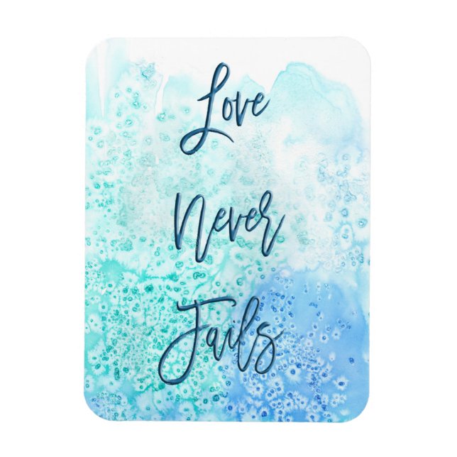 Love Never Fails - Magnet (Vertical)