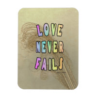 Love Never Fails Refrigerator 