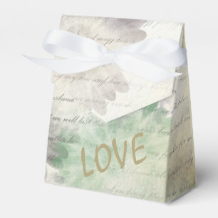 Love Never Fails Wedding or Valentine Favor Box