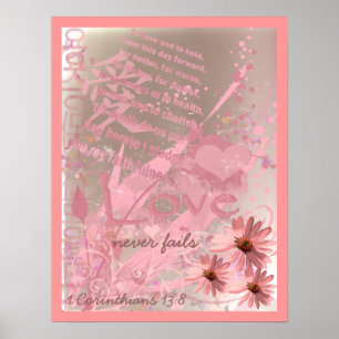 Love Never Fails With Wedding Vows Poster