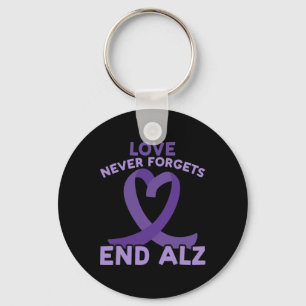Love Never Forgets End Heimer Heimerheimer Awarene Keychain