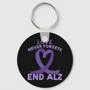 Love Never Forgets End Heimer Heimerheimer Awarene Keychain