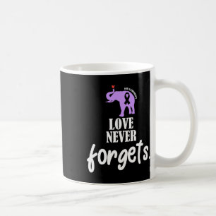 Love Never Forgets Heimerheimer Awareness Memories Coffee Mug