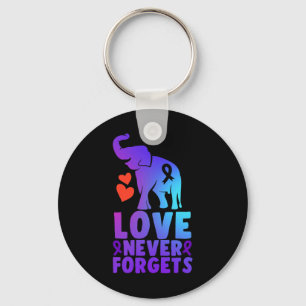 Love Never Forgets Heimerheimer Elephant 1 Keychain