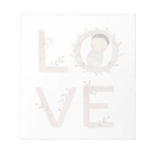 Love New Baby Notepad
