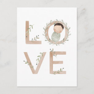 Love New Baby Postcard