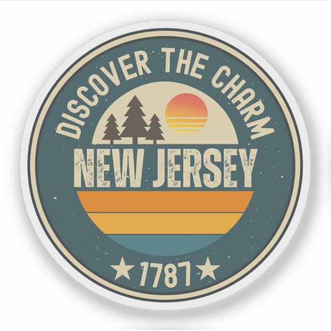  Love New Jersey - Cute NJ State Souvenir  (Front)