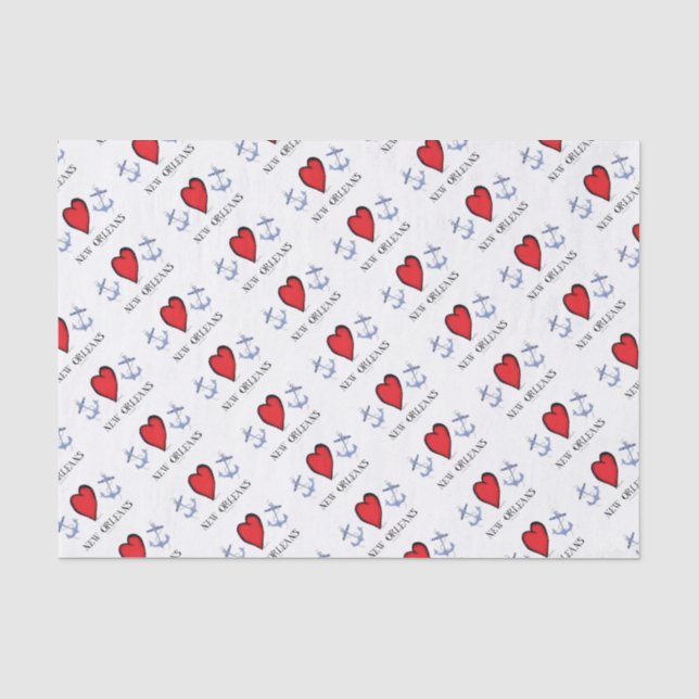 love new orleans tissue paper (Front)