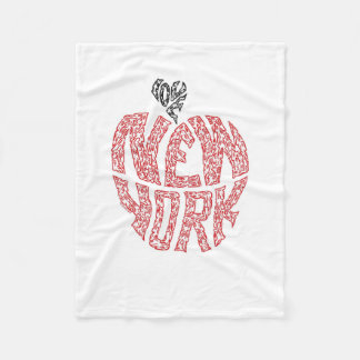 LOVE NEW YORK - MINIFACES FLEECE BLANKET