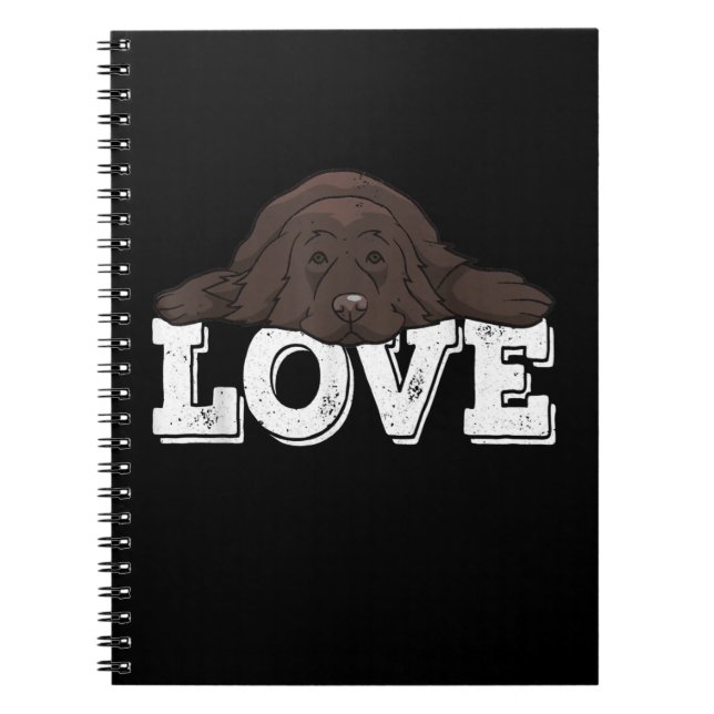 Love Newfie Dog Sleeping | Home Decor Notebook (Front)