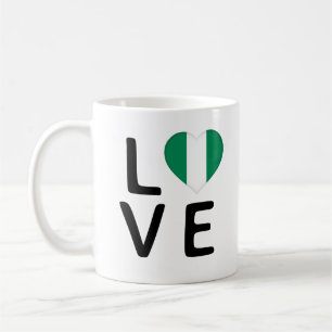 Love - Nigeria Flag Coffee Mug